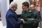 سردار رمضان شریف،رئیس مرکز اسناد و تحقیقات دفاع مقدس و مجید قلی زاده مدیر عامل خبرگزاری تسنیم 