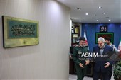 سردار رمضان شریف،رئیس مرکز اسناد و تحقیقات دفاع مقدس و مجید قلی زاده مدیر عامل خبرگزاری تسنیم 