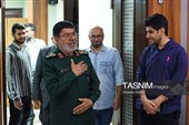 بازدیدسردار رمضان شریف،رئیس مرکز اسناد و تحقیقات دفاع مقدس از تحریریه خبرگزاری تسنیم