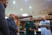 بازدیدسردار رمضان شریف،رئیس مرکز اسناد و تحقیقات دفاع مقدس از تحریریه خبرگزاری تسنیم