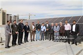افتتاح نخستین نیروگاه خورشیدی بنیاد شهید آذربایجان‌شرقی در تبریز