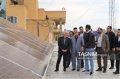 افتتاح نخستین نیروگاه خورشیدی بنیاد شهید آذربایجان‌شرقی در تبریز