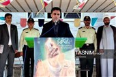 مراسم بدرقه دختر شهید