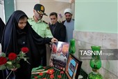 مراسم بدرقه دختر شهید