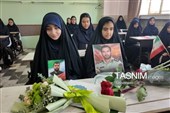 مراسم بدرقه دختر شهید