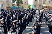 مراسم بدرقه دختر شهید