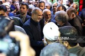 مسعود پزشکیان رئیس جمهور در مراسم ختم «احمد ناطق نوری»