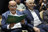 محسن رفسق دوست در مراسم ختم «احمد ناطق نوری»