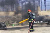 مانور امداد و نجات به مناسبت روز آتش نشانی و ایمنی درشهرک صنعتی اردبیل