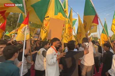 قدردانی عراقی‌ها از مجاهدت‌های ایران و حاج قاسم در جشن اخراج آمریکا