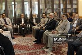 دیدار مهدی چمران و اعضای شورای شهر اردبیل با آیت‌الله عاملی