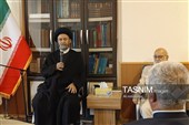 دیدار مهدی چمران و اعضای شورای شهر اردبیل با آیت‌الله عاملی