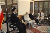 دیدار مهدی چمران و اعضای شورای شهر اردبیل با آیت‌الله عاملی