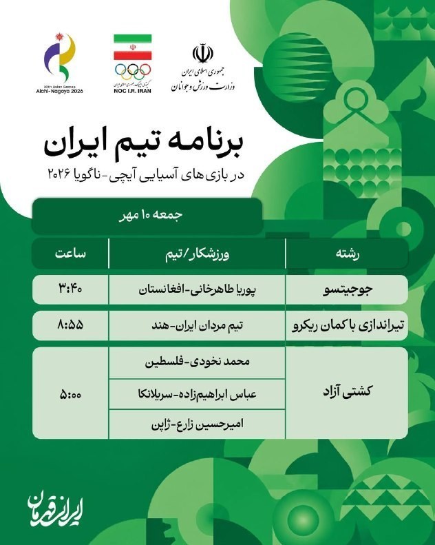 تیم ملی کشتی آزاد ایران , بازیهای آسیایی 2026 ناگویا ,