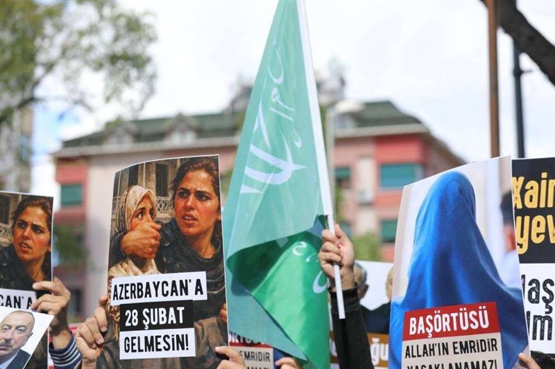 کشور جمهوری آذربایجان , رجب طیب اردوغان , کشور ترکیه , حجاب ,