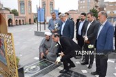 آغاز هفته دامپزشکی در اردبیل با ادای احترام به شهدا و بازدید از مجموعه دامپزشکی