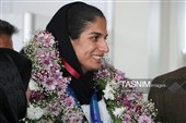 استقبال از زهرا زارعی؛ نخستین بانوی ایرانی مدال‌آور دو و میدانی در بازی‌های آسیایی