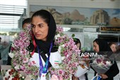 استقبال از زهرا زارعی؛ نخستین بانوی ایرانی مدال‌آور دو و میدانی در بازی‌های آسیایی