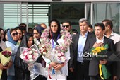 استقبال از زهرا زارعی؛ نخستین بانوی ایرانی مدال‌آور دو و میدانی در بازی‌های آسیایی