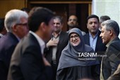 فاطمه مهاجرانی سخنگوی دولت در  مراسم افتتاحیه هفته جهانی فضا