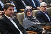 فاطمه مهاجرانی سخنگوی دولت در  مراسم افتتاحیه هفته جهانی فضا