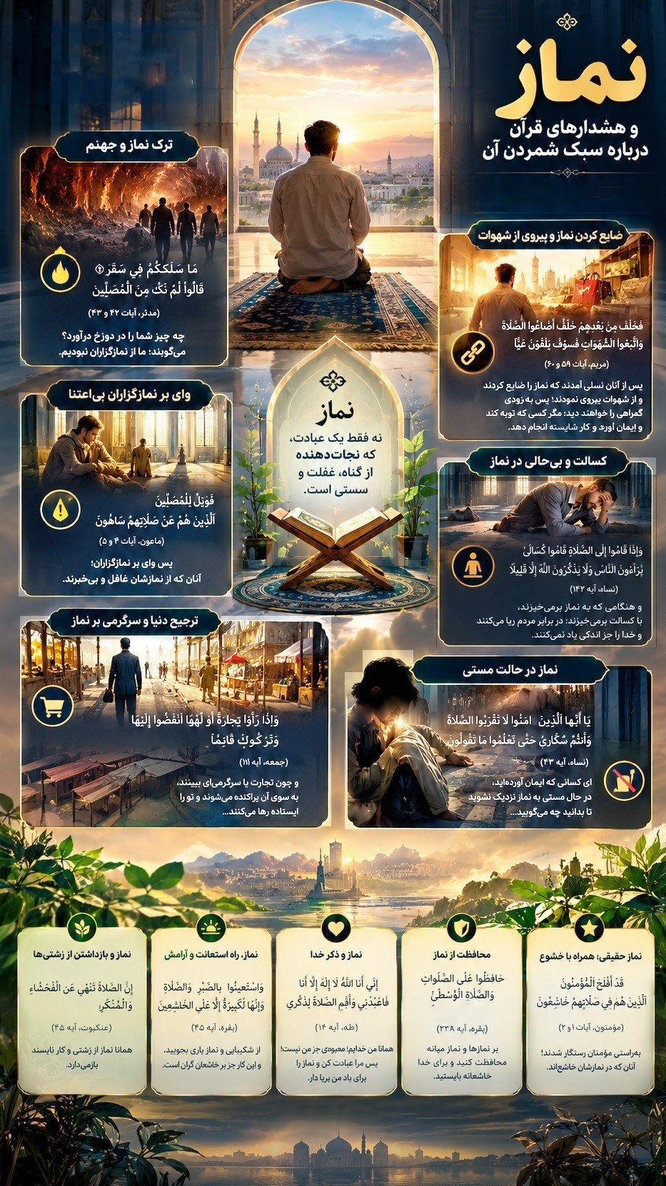 قرآن , اقامه نماز , تفسیر قرآن ,
