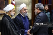 حسن روحانی در مراسم یادبود بدرالسادات عراقچی