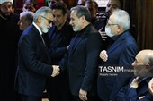 حسین فریدون در مراسم یادبود بدرالسادات عراقچی