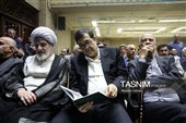  احمد دنیامالی  وزیر ورزش و جوانان در مراسم یادبود بدرالسادات عراقچی