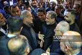 مسعود پزشکیان رئیس جمهور،سید عباس عراقچی وزیر امور خارجه در مراسم یادبود بدرالسادات عراقچی