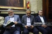  از سمت راست:محمدرضا ظفرقندی  وزیر بهداشت، درمان و آموزش پزشکی،علیرضا زاکانی شهردار تهران،محمد معتمدیان استاندار تهران  در مراسم یادبود بدرالسادات عراقچی