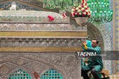 تنظیف ضریح مطهر امام رضا علیه‌السلام