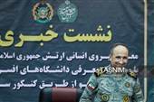 نشست خبری امیر امید اردلان، معاون نیروی انسانی ارتش جمهوری اسلامی ایران