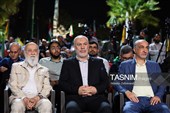 ناصر ابوشریف نماینده جهاد اسلامی در تهران و مهدی چمران رییس شورای اسلامی شهر تهران