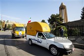 رژه خودرویی ماموران پست همدان به مناسبت روزجهانی پست