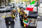 رژه خودرویی ماموران پست همدان به مناسبت روزجهانی پست