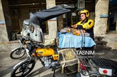 رژه خودرویی ماموران پست همدان به مناسبت روزجهانی پست