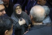 فاطمه مهاجرانی سخنگو دولت در مراسم ختم مادر رئیس سازمان برنامه و بودجه
