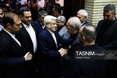 محمدرضا عارف معاون اول رئیس جمهور در مراسم ختم مادر رئیس سازمان برنامه و بودجه