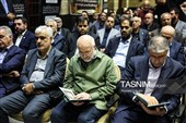محمد باقر قالیباف،رئیس مجلس شورای اسلامی در مراسم ختم مادر رئیس سازمان برنامه و بودجه