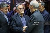 ولی الله سیف در مراسم ختم مادر رئیس سازمان برنامه و بودجه