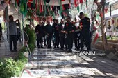 غبارروبی و عطرافشانی مزار شهدای امامزاده محمد(ع) کرج