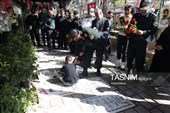 غبارروبی و عطرافشانی مزار شهدای امامزاده محمد(ع) کرج
