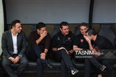کادر فنی تیم پرسپولیس در دیدار با صنعت نفت آبادان