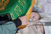 حضور خدام حرم مطهر رضوی در بیمارستان اکبر