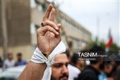 تجمع اعتراضی مقابل سفارت فرانسه در تهران