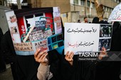 تجمع اعتراضی مقابل سفارت فرانسه در تهران
