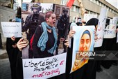 تجمع اعتراضی مقابل سفارت فرانسه در تهران