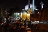اجتماع خیابانی پس از برگزاری مراسم سوگواری رهبر شهید امت و اساتید و دانشجویان شهید