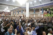 وداع پرشور مردم قم با پیکر شهید آقایی